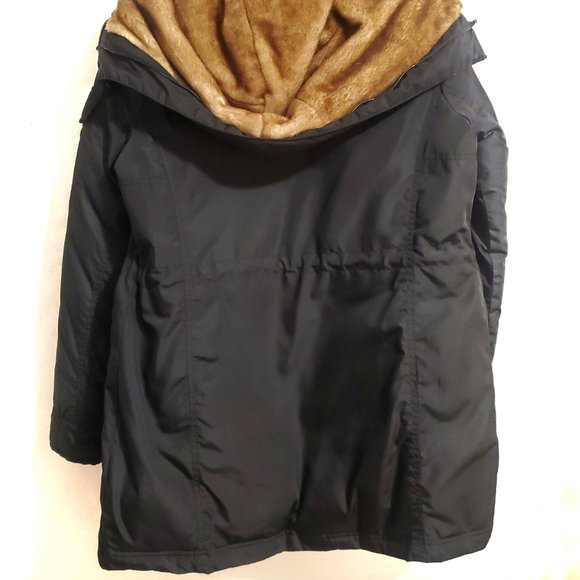 Bebe Warm Winter Coat size with fur-lined hood, size Medium - Picture 2 of 11